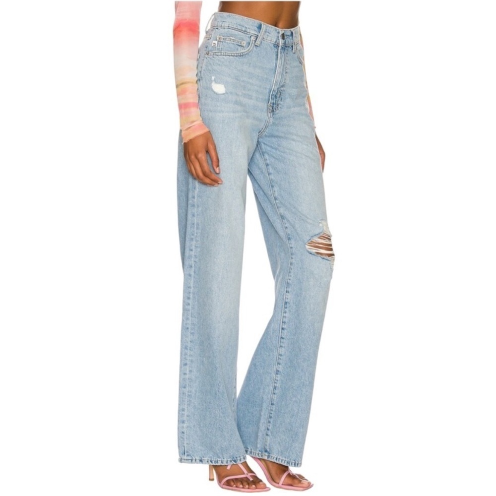 Lovers and Friends X Revolve Lennon Super High Rise Barrel Jeans Size 23 - Picture 3 of 16